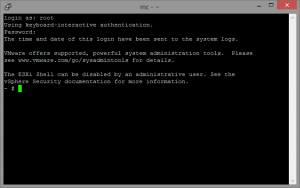 ESXi Shell